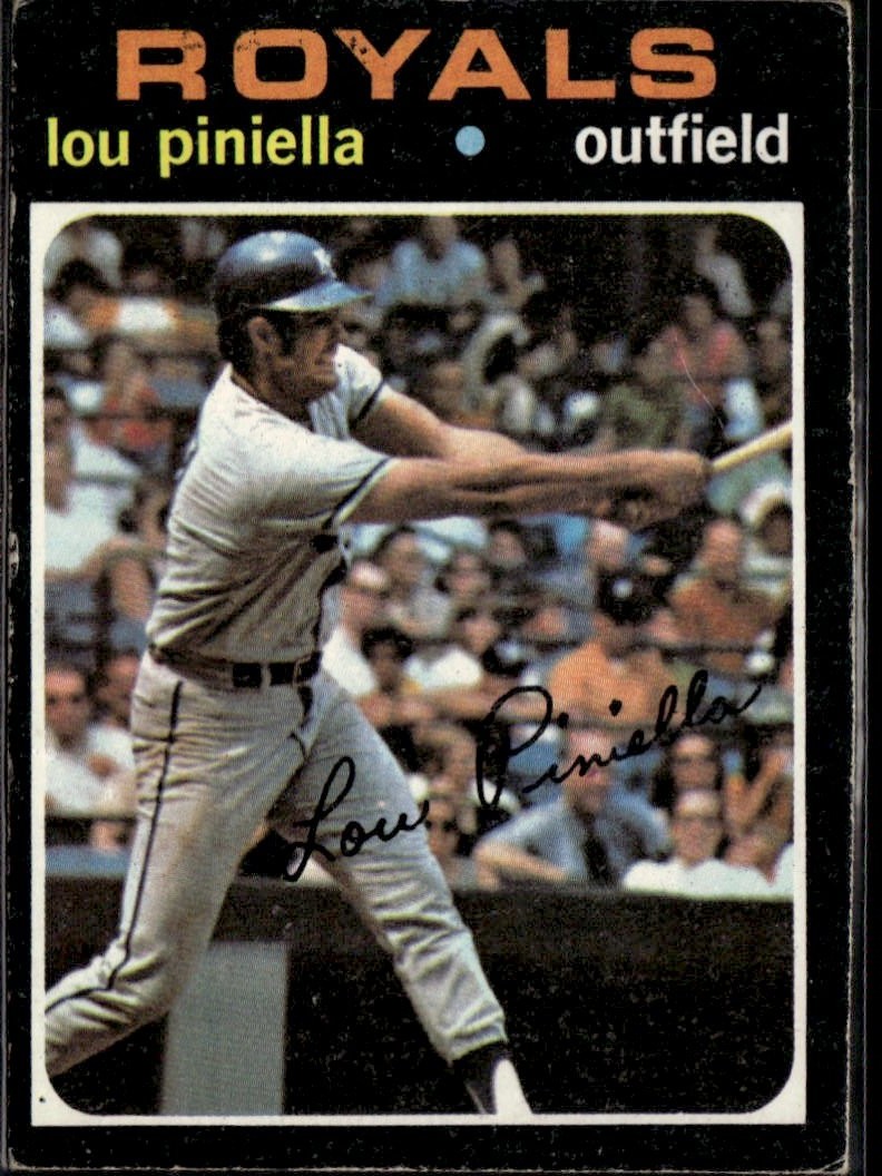 1971 Topps Lou Piniella graded slab