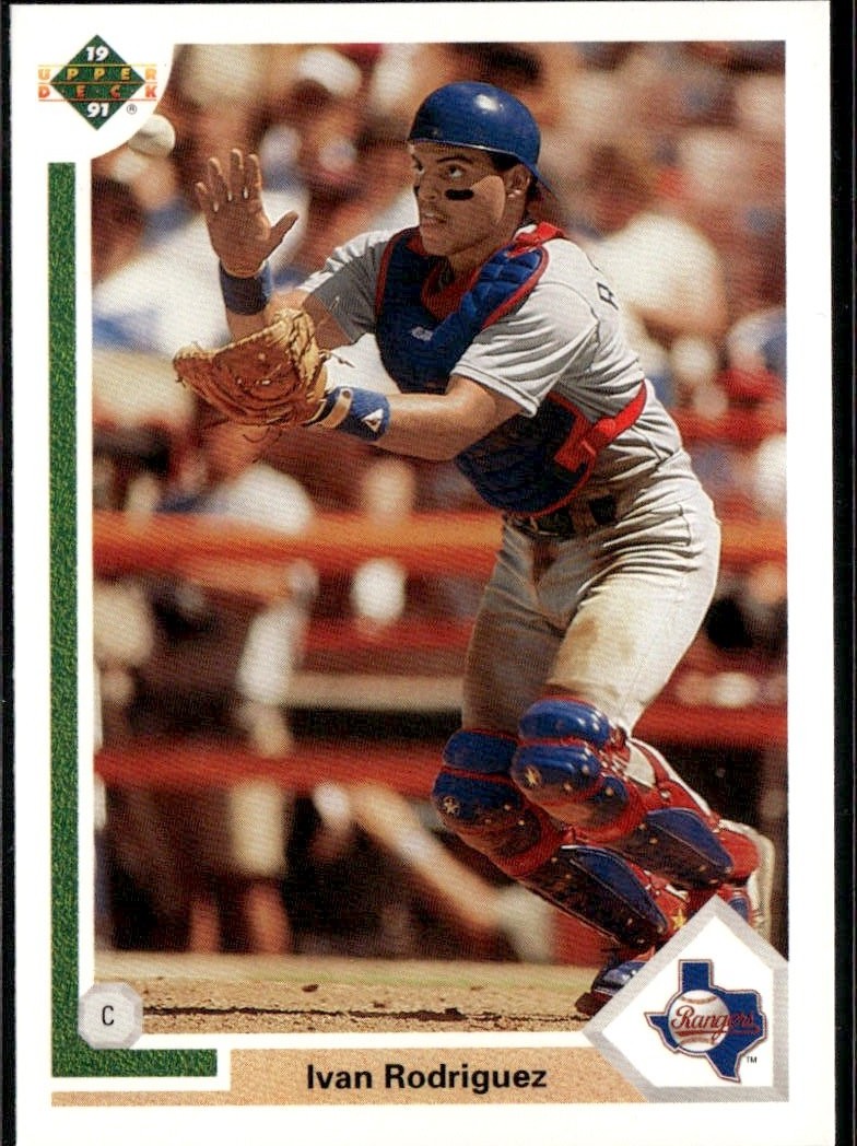 1991 UD Final Edition Ivan Rodriguez graded slab