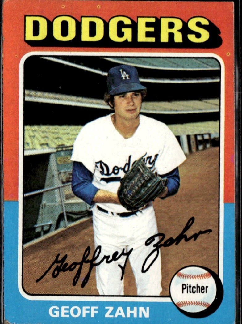 1975 Topps Geoff Zahn graded slab