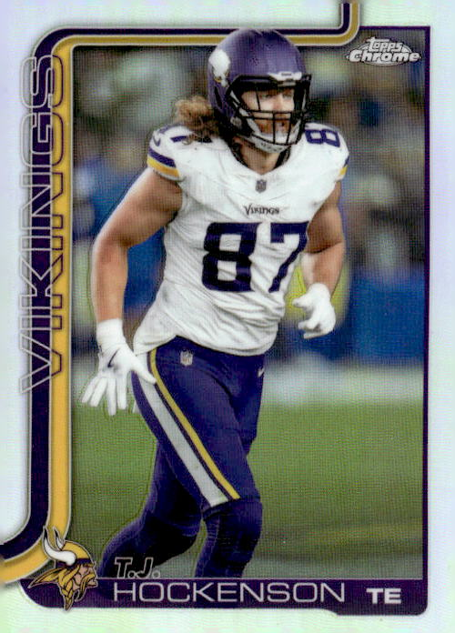 2025 Topps Chrome T.J. Hockenson graded slab