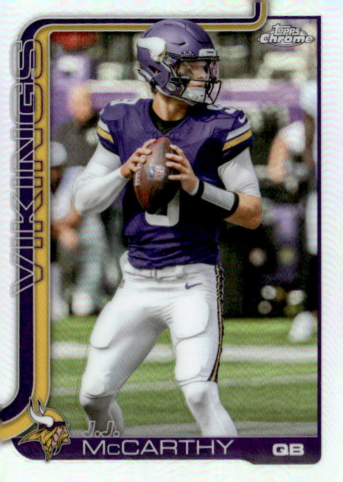 2025 Topps Chrome J.J. McCarthy graded slab