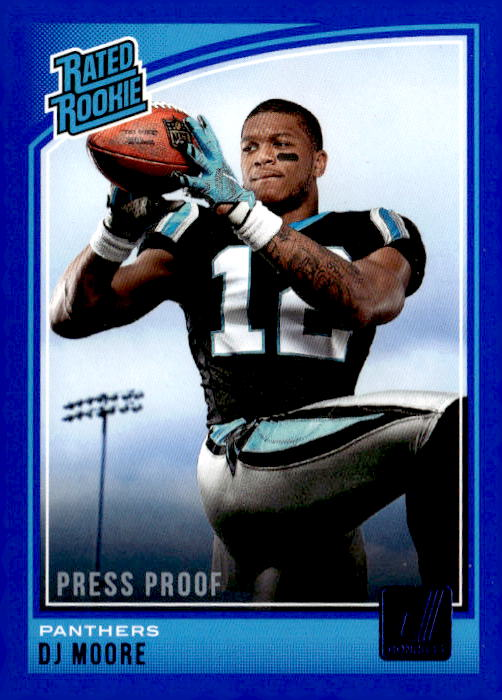 2018 Donruss Dj Moore graded slab