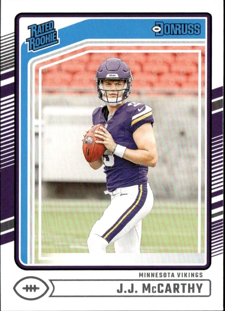 2024 Donruss J.J. McCarthy graded slab