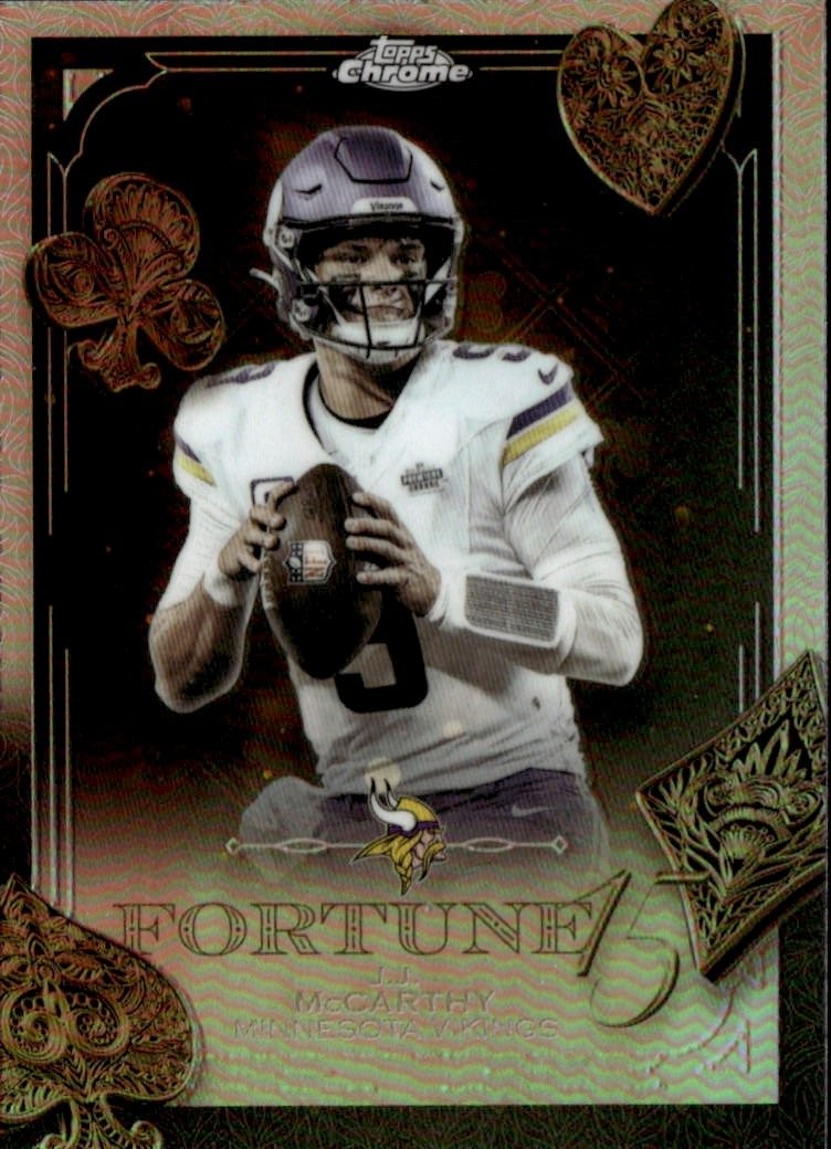 2025 Topps Chrome J.J. McCarthy graded slab