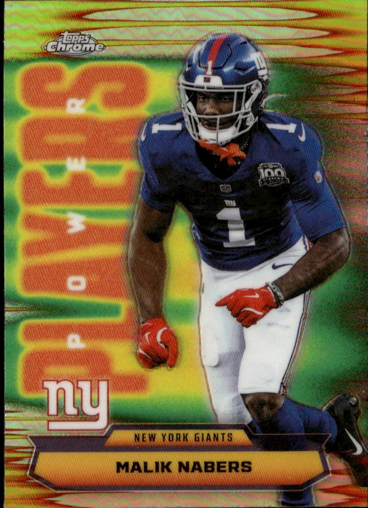 2025 Topps Chrome Malik Nabers graded slab