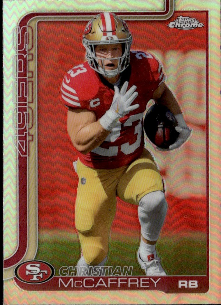 2025 Topps Chrome Christian McCaffrey graded slab