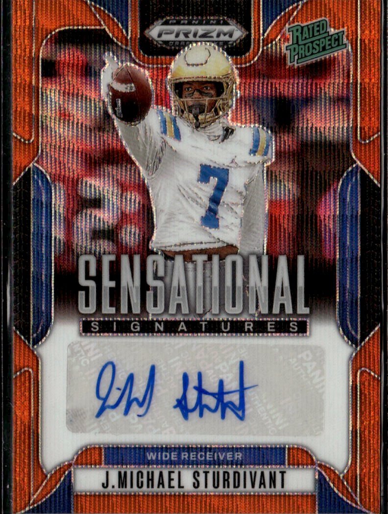 2023 Prizm Draft Picks J. Michael Sturdivant graded slab