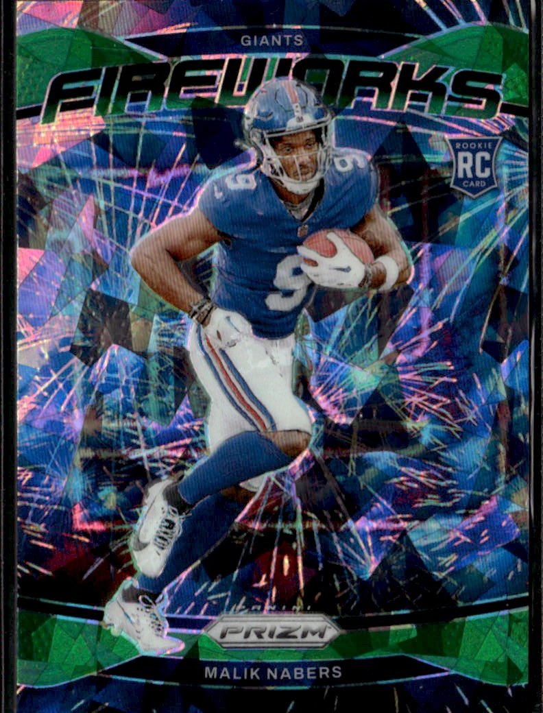 2024 Prizm Malik Nabers graded slab