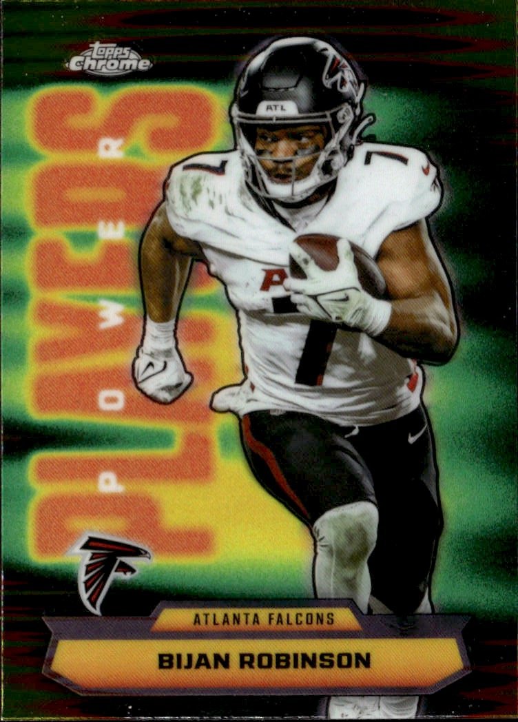 2025 Topps Chrome Bijan Robinson graded slab