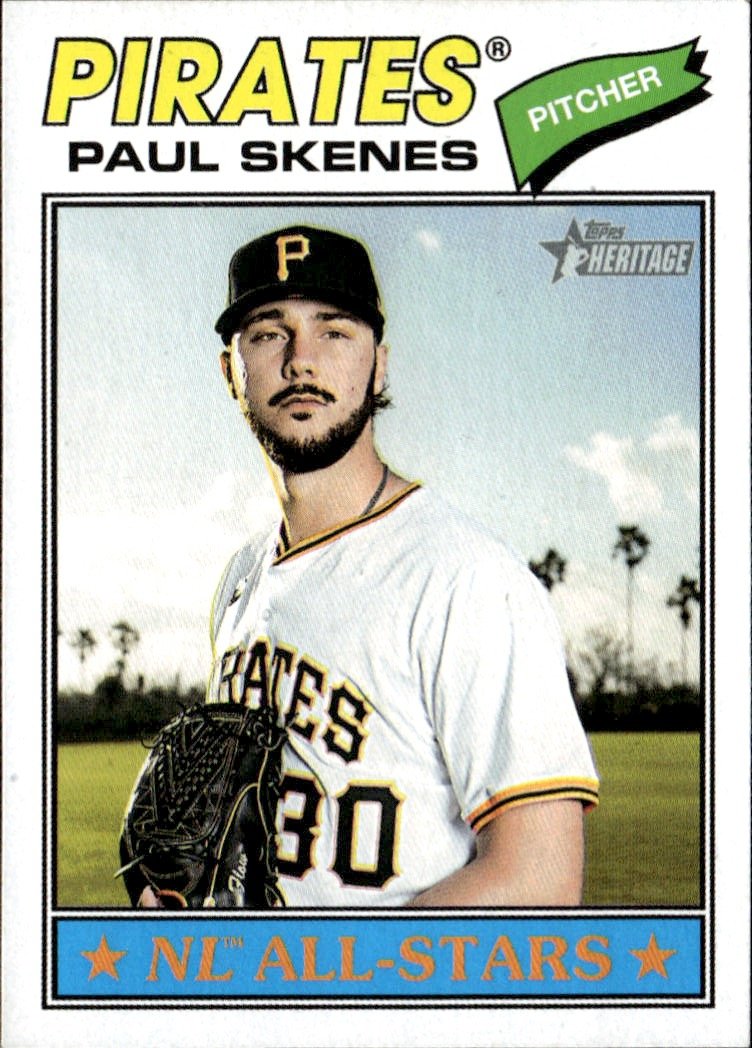 2026 Topps Heritage Paul Skenes graded slab