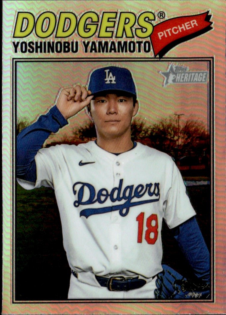 2026 Topps Heritage Yoshinobu Yamamoto graded slab