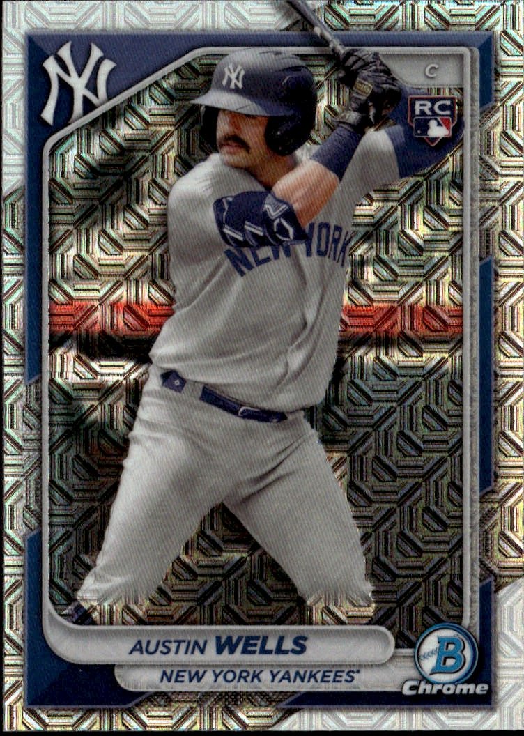 2023 Bowman Chrome Austin Wells graded slab
