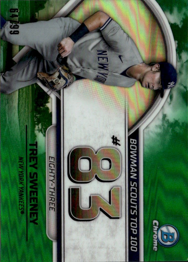 2023 Bowman Chrome Trey Sweeney graded slab
