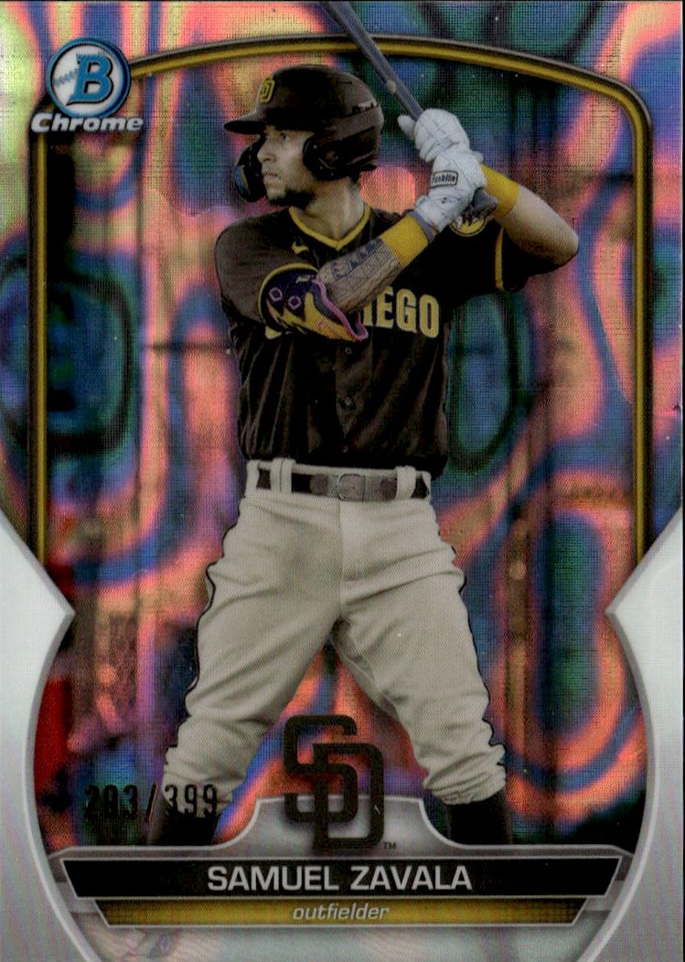 SAMUEL ZAVALA — 2023 BOWMAN CHROME GEM/MT — graded card up for auction