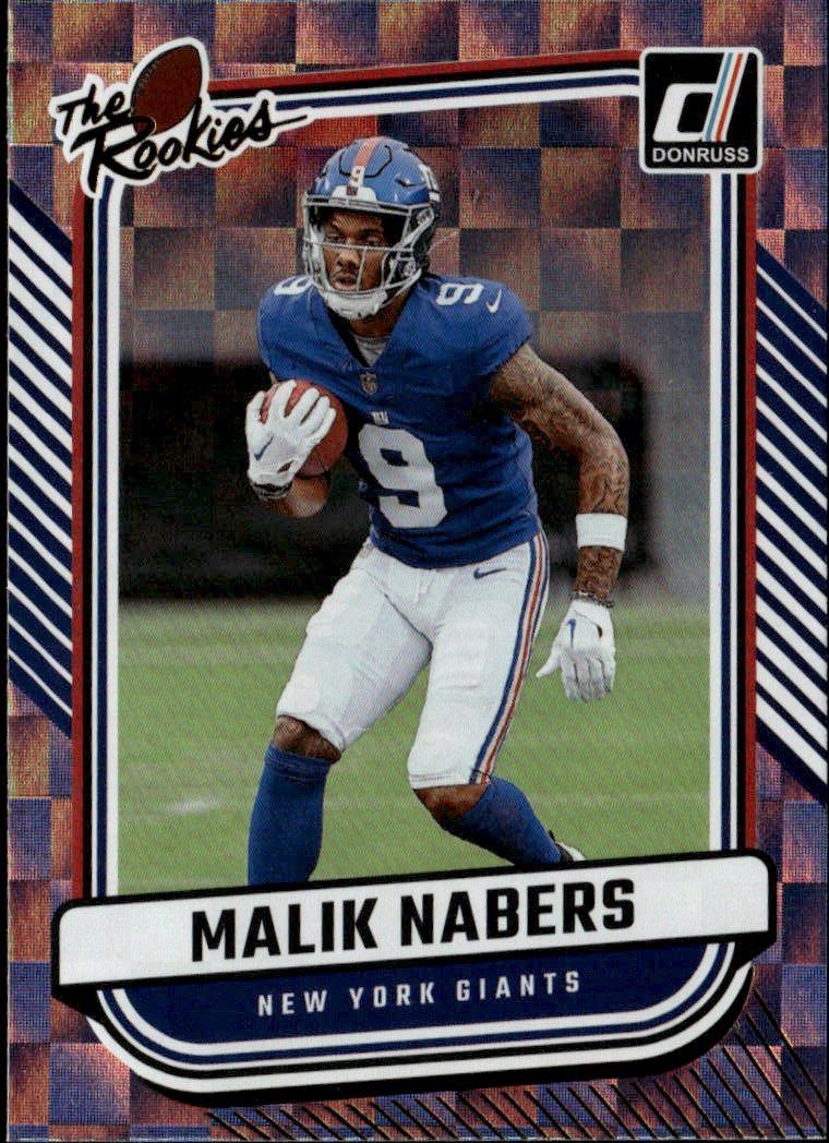 2024 Donruss Malik Nabers graded slab