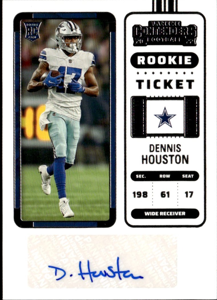 DENNIS HOUSTON — 2022 CONTENDERS GEM/MT — graded card auctioned from the MPE vault