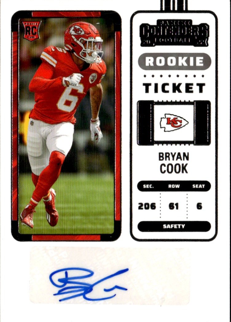 2022 Contenders Bryan Cook graded slab
