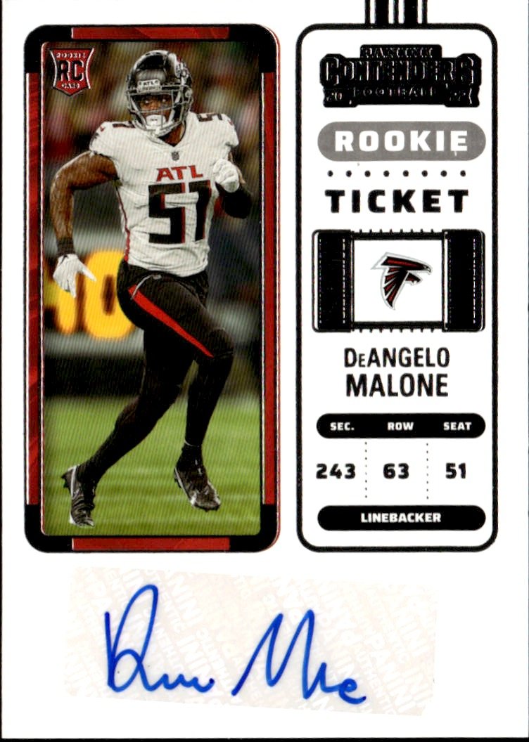 2022 Contenders Deangelo Malone graded slab