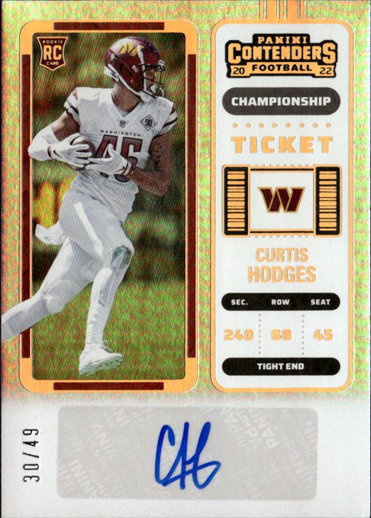 2022 Contenders Curtis Hodges graded slab