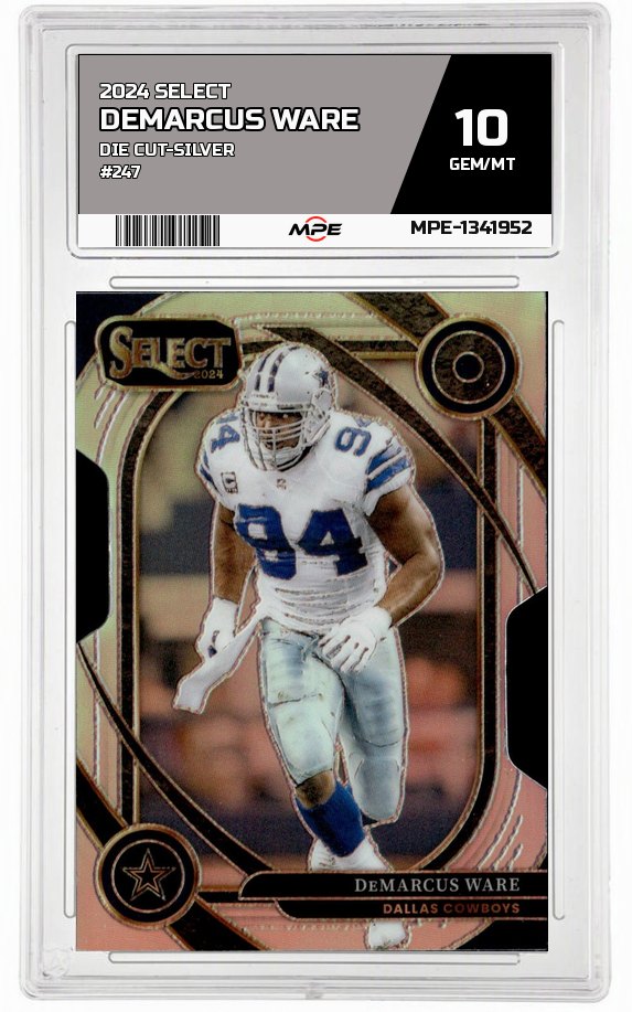 2024 SELECT DIE CUT-SILVER #247 DEMARCUS WARE MPE 10 GEM/MT — graded card auctioned from the MPE vault