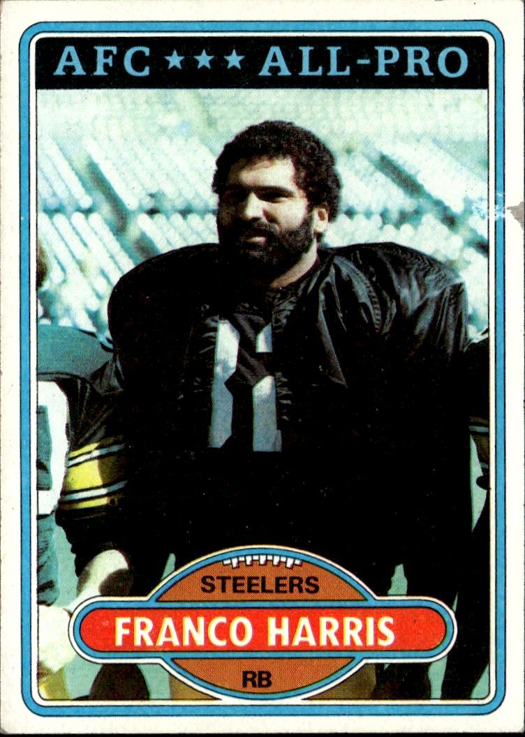 1980 Topps Franco Harris graded slab