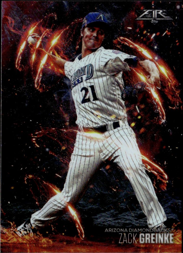 2020 TOPPS FIRE ZACK GREINKE graded slab