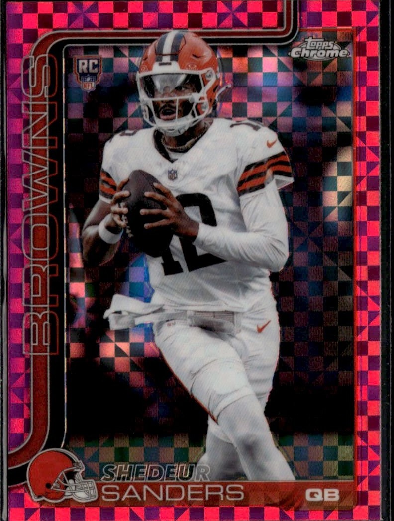 2025 Topps Chrome Shedeur Sanders graded slab