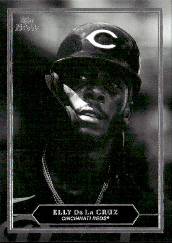 2025 Topps Black & White Elly De La Cruz graded slab