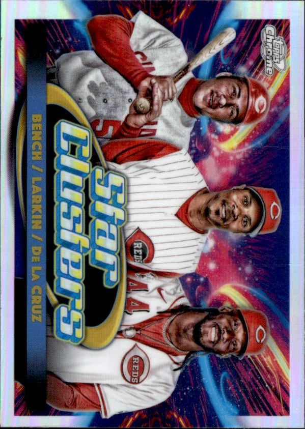 2025 Topps Cosmic Chrome Bench/Larkin/De La Cruz graded slab