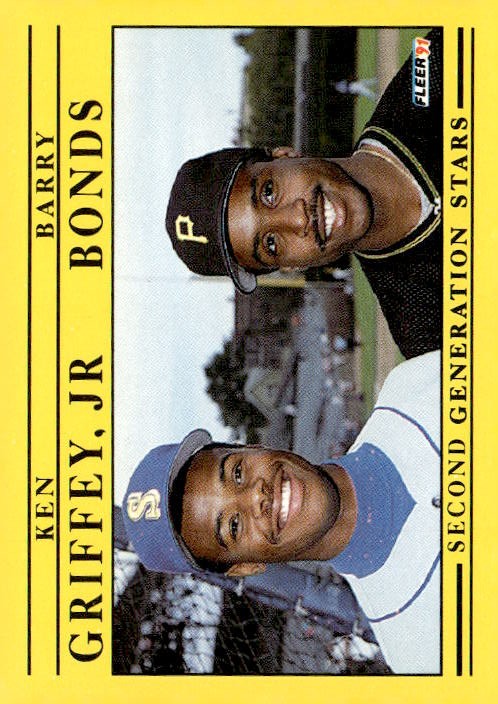 1991 Fleer K.Griffey Jr. / B.Bonds graded slab