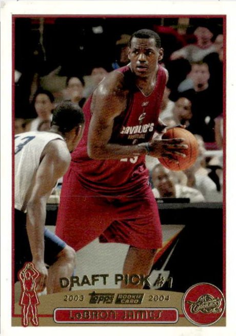 2003 Topps Lebron James graded slab