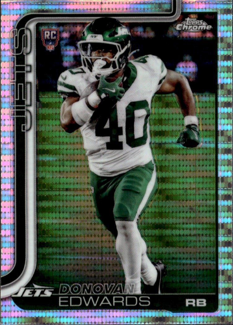 2025 Topps Chrome Donovan Edwards graded slab