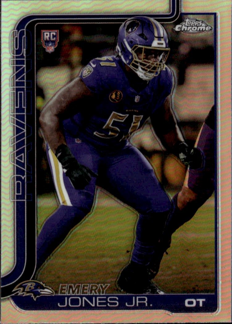 2025 Topps Chrome Emery Jones Jr. graded slab