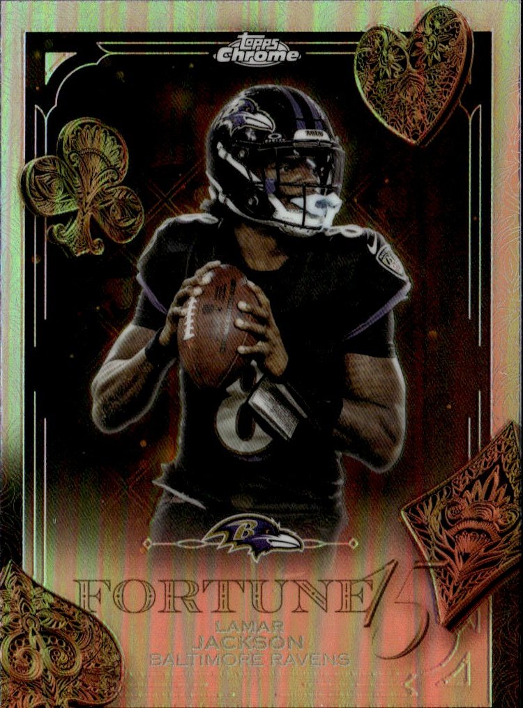 2025 Topps Chrome Lamar Jackson graded slab