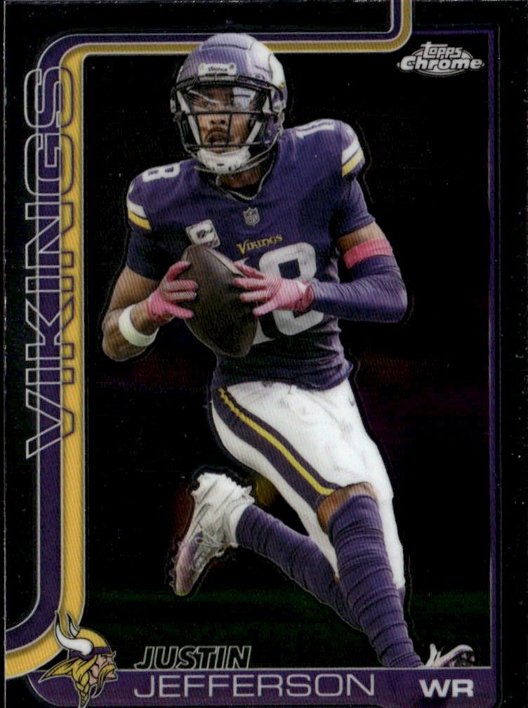2025 Topps Chrome Justin Jefferson graded slab