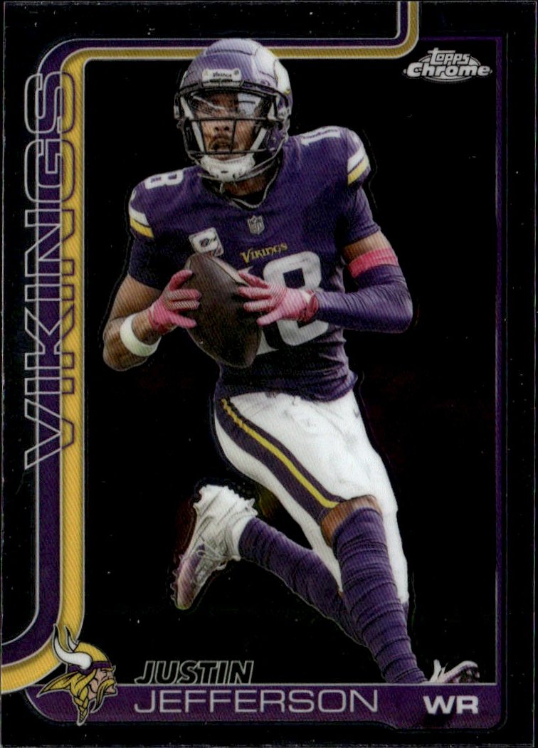 2025 Topps Chrome Justin Jefferson graded slab