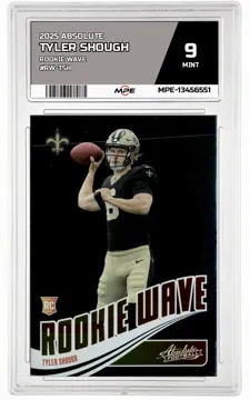2025 ABSOLUTE Rookie Wave #RW-TSH TYLER SHOUGH MPE 9 MINT — graded card up for auction