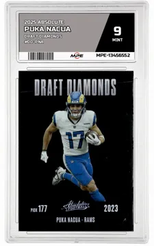 2025 ABSOLUTE Draft Diamonds #DD-PNA PUKA NACUA MPE 9 MINT — graded card up for auction