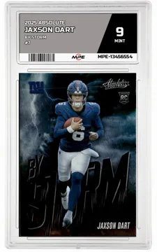 2025 ABSOLUTE BY STORM #7 JAXSON DART MPE 9 MINT — graded card up for auction