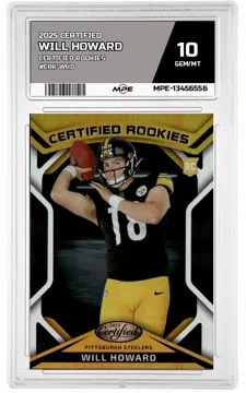 2025 CERTIFIED CERTIFIED ROOKIES #CRK-WHD WILL HOWARD MPE 10 GEM/MT — graded card up for auction