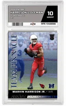 2024 ENCORE TEAM PINNACLE #15 HARRISON/COLEMAN MPE 10 GEM/MT — graded card up for auction
