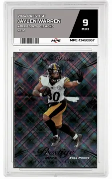 2024 PRESTIGE XTRA POINTS-DIAMOND #250 JAYLEN WARREN MPE 9 MINT — graded card up for auction