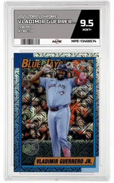 2025 TOPPS CHROME 1990 MOJO #T90C-30 VLADIMIR GUERRERO JR. MPE 9.5 MINT+ — graded card up for auction