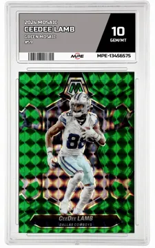 2024 MOSAIC GREEN MOSAIC #59 CEEDEE LAMB MPE 10 GEM/MT — graded card up for auction