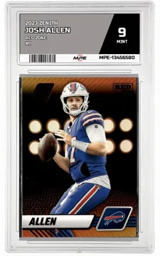 2023 ZENITH RED ZONE #11 JOSH ALLEN MPE 9 MINT — graded card up for auction