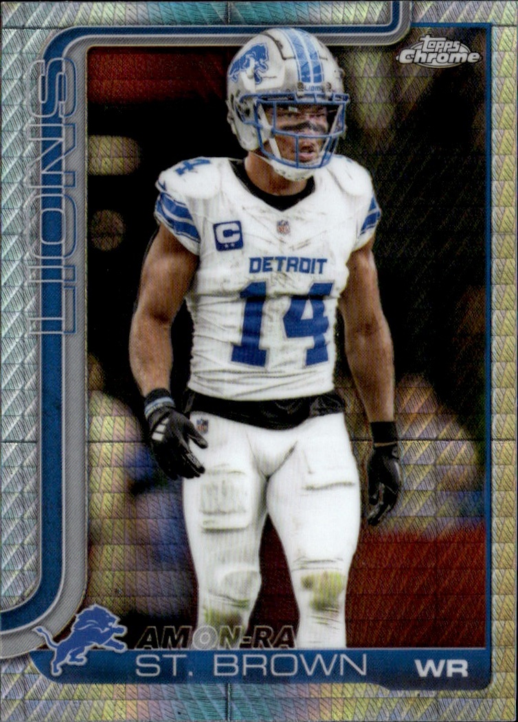 2025 Topps Chrome Amon-Ra St. Brown graded slab
