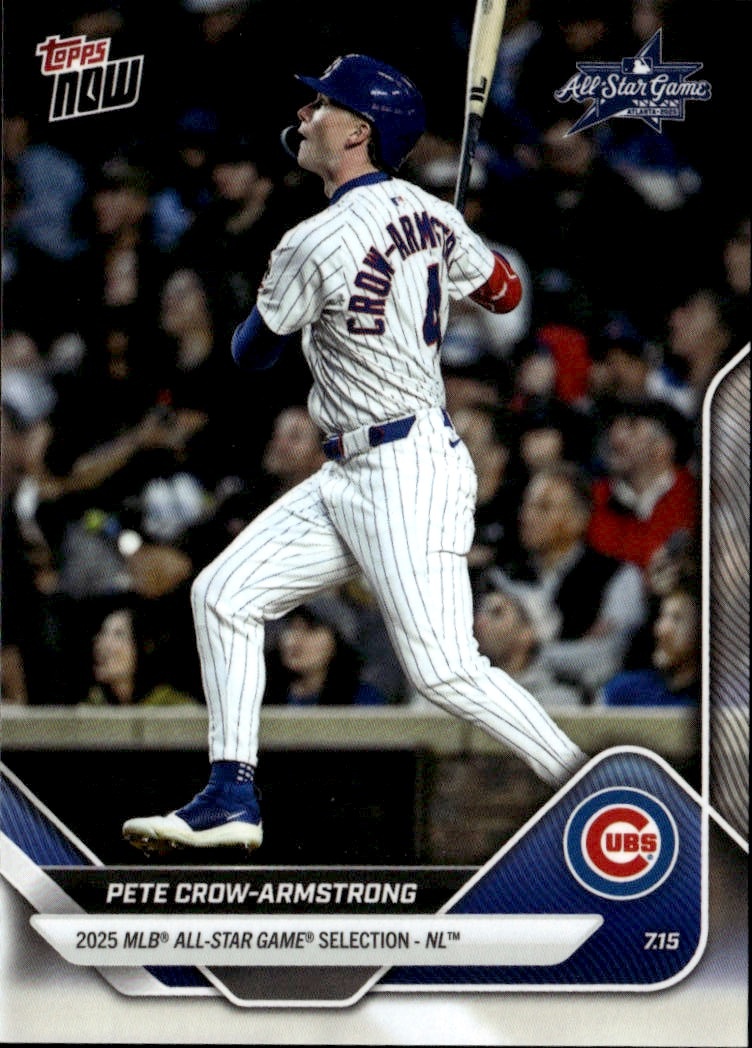 2025 Topps Now Pete Crow-Armstrong graded slab