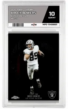 2025 TOPPS CHROME ALL CHROME TEAM #ACT-10 BROCK BOWERS MPE 10 GEM/MT — graded card up for auction