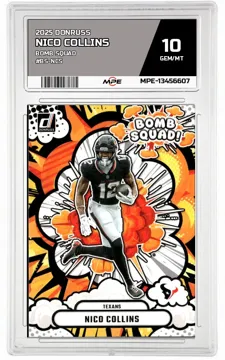 2025 DONRUSS BOMB SQUAD #BS-NCS NICO COLLINS MPE 10 GEM/MT — graded card up for auction