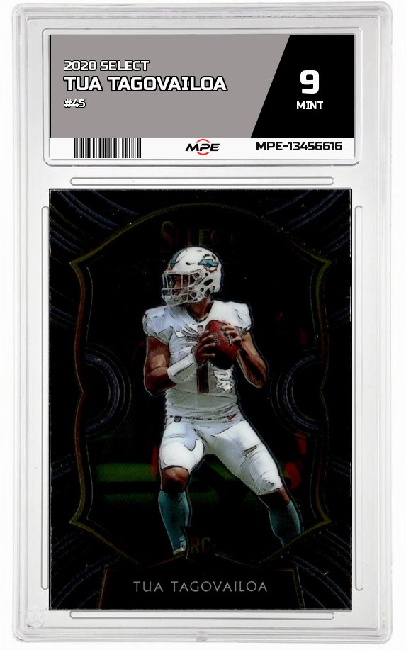 2020 SELECT #45 TUA TAGOVAILOA MPE 9 MINT — graded card auctioned from the MPE vault